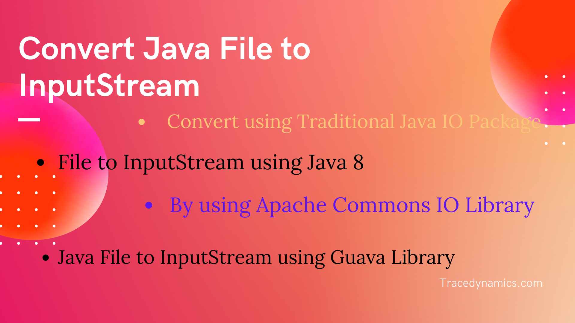 file to input stream in java