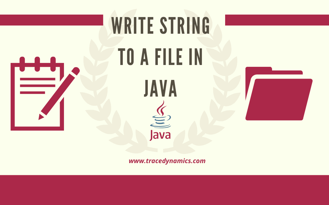 Write String to a File in Java