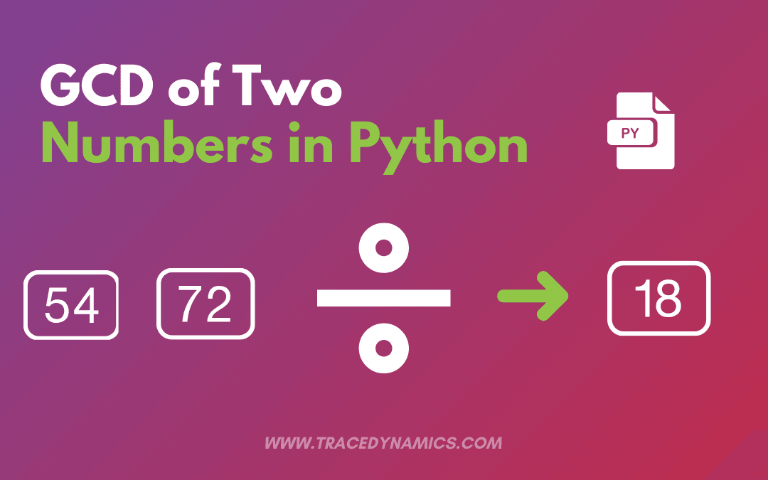 GCD of Two Numbers in Python